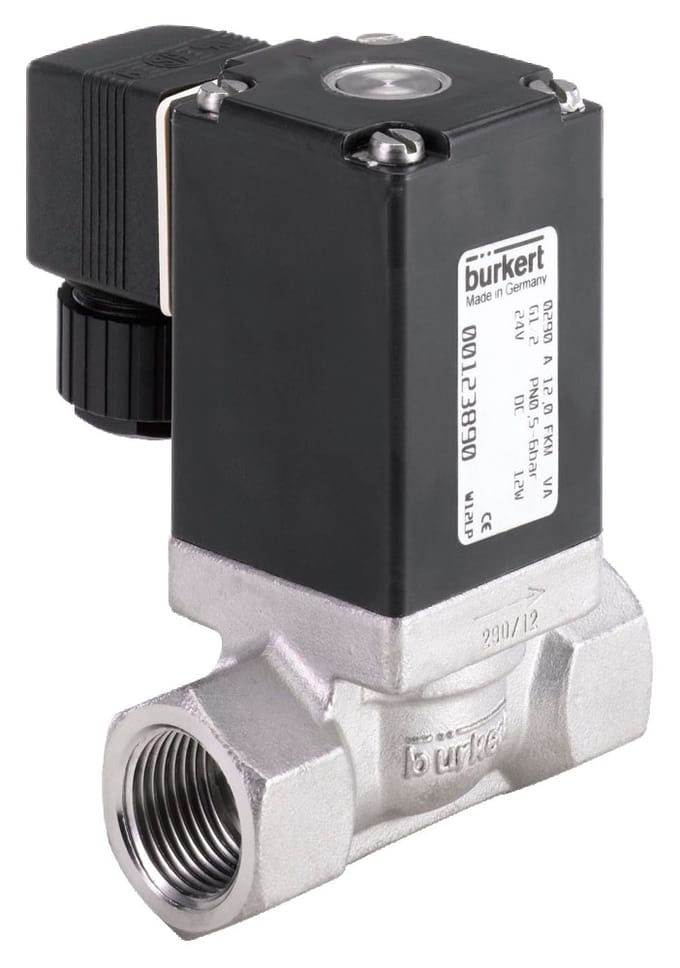 Magneetventiel G1/2'' NC RVS NBR 0.5-6bar/7-87psi 24VDC 290 59786