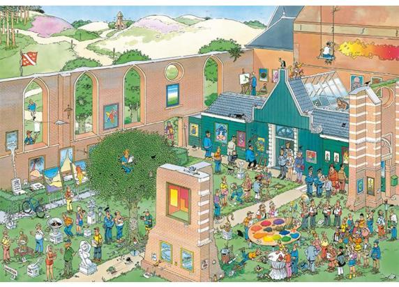 Jan van Haasteren De Kunstmarkt puzzel - 2000 stukjes