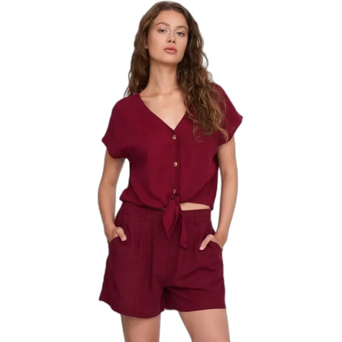 Linnen en viscose blouse vrouw 24 Colours