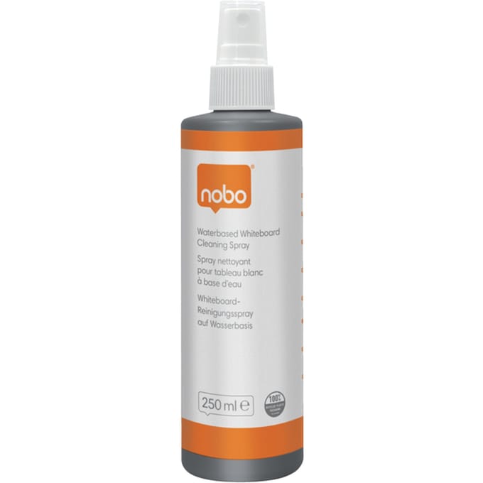 Nobo Duurzame Whiteboard Reiniger - Waterbasis - 250ml Sprayflacon