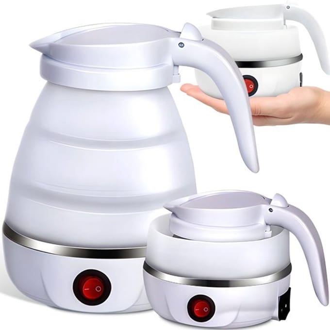 Vouwbare camping waterkoker Retoo - 0,6l silicone 750w