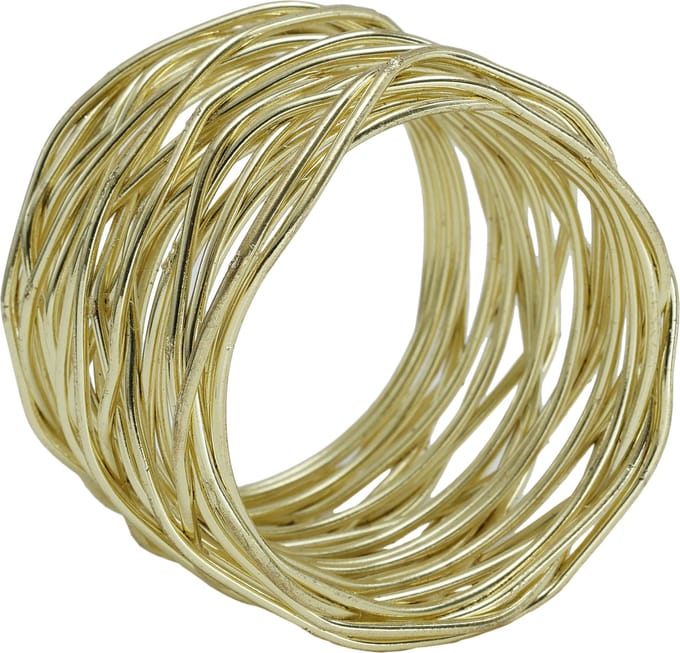 Ptmd Christmas Napkin Ring Pal Gold-colored 5 Cm