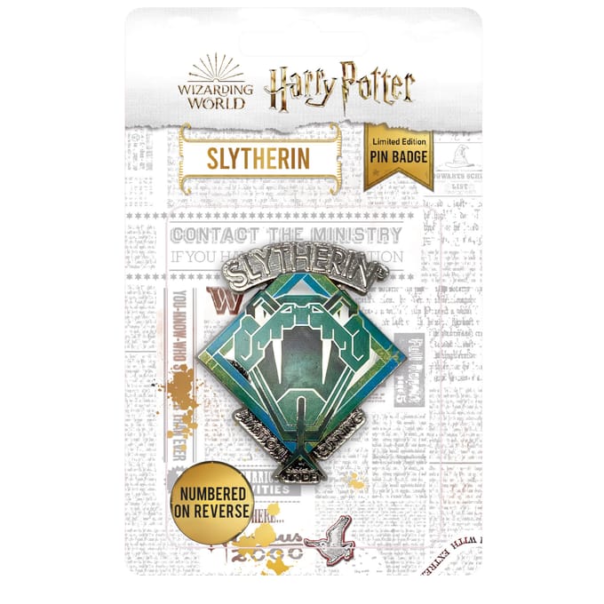 Harry Potter Limited Edition Slytherin Speld Badge