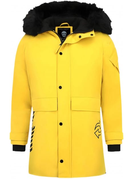 Parka Jas Heren - Met Bontkraag - Geel