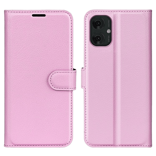 Mocaa Motorola Moto G55 5G Slim-Fit Bookcase Roze