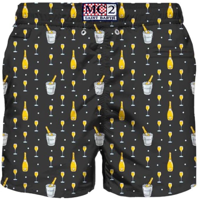 Saint Barth - Boxer Mare. Nero verlichting micro