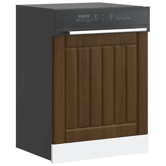 vidaXL - Vaatwaspaneel - Lucca - bewerkt - hout - bruin - eikenkleur