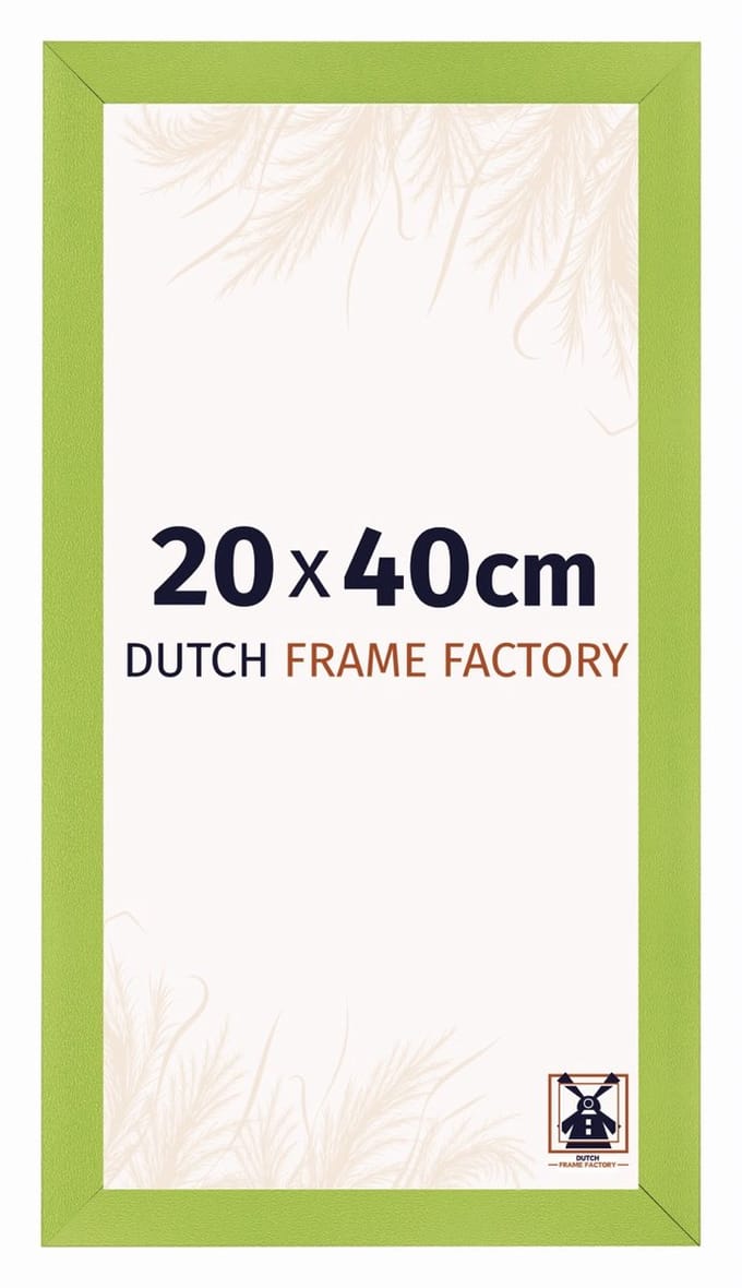 Fotolijst 20x40 cm - MDF - Groen - Praag