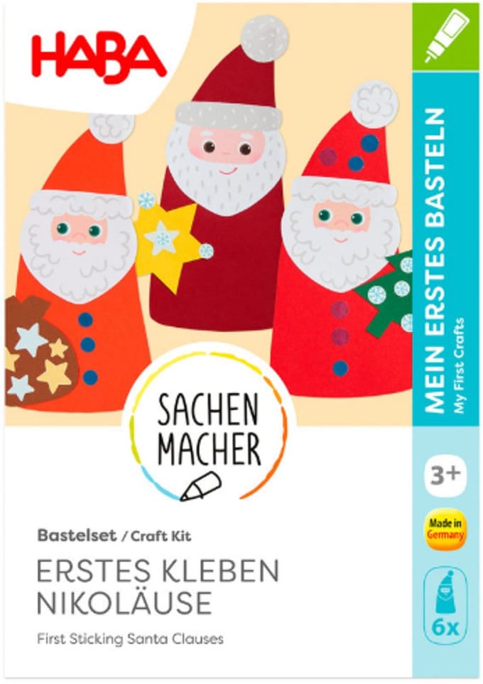 Haba knutselpakketje eerste plakken, maak je eigen kerstfiguren - 3+
