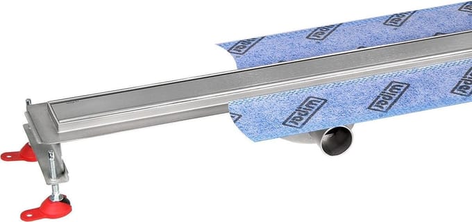 Laag Roestvrijstalen Douchegoot 70 cm Premium Slim Ponente