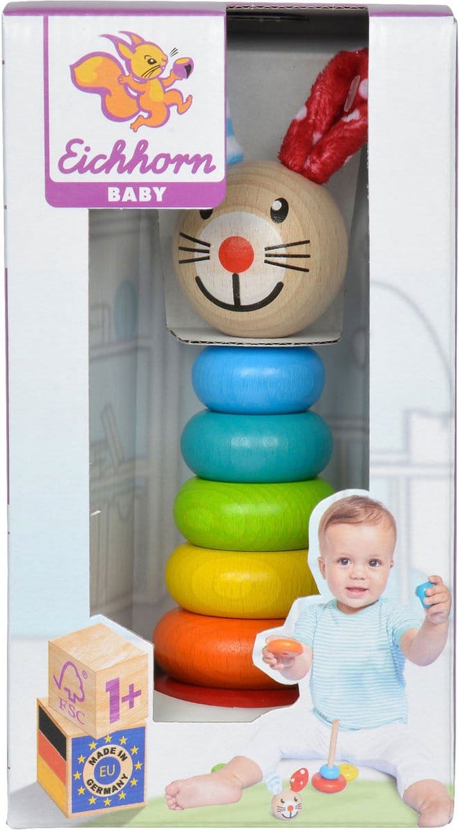 Eichhorn Baby Stacker Dieren 7-delig.