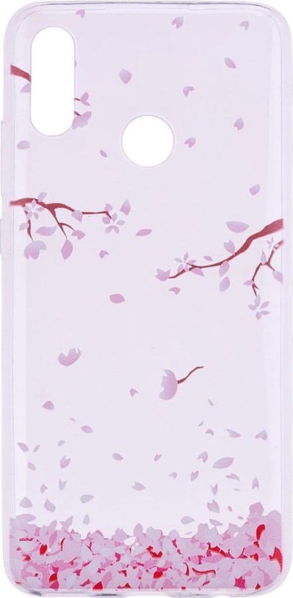 Shop4 - Samsung Galaxy M20 (Power) Hoesje - Zachte Back Case Vallende Bladeren