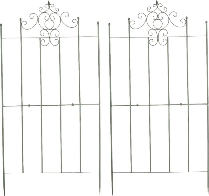 CLP Paula Set van 2 Trellis - Plantenklimrek - antiek/groen