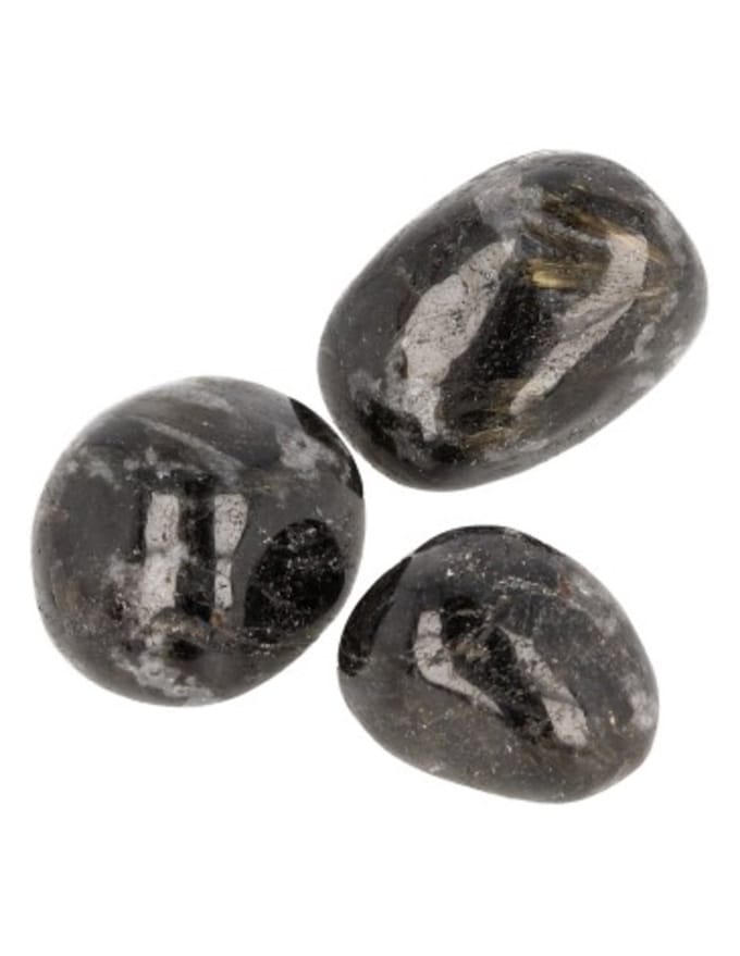 Arfvedsoniet 50 gr. trommelstenen (mt2-3)