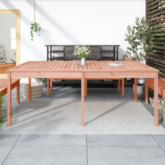 vidaXL - Tuintafel - 203,5x100x76 - cm - massief - douglashout