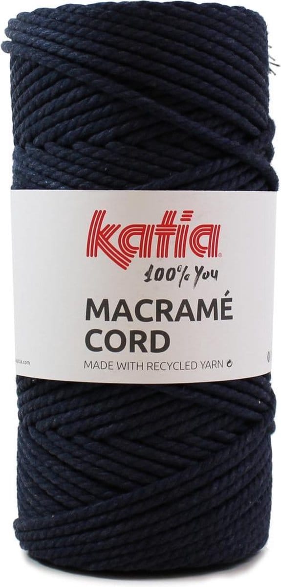 Katia Macramé Cord - 106 nachblauw - Katoen Garen