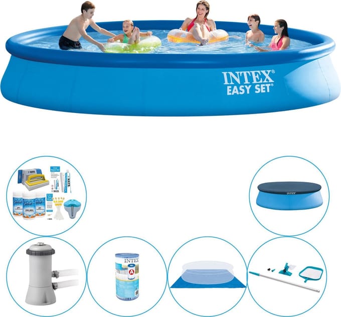 Zwembad Met Accessoires -  Easy Set Rond 457x84 cm