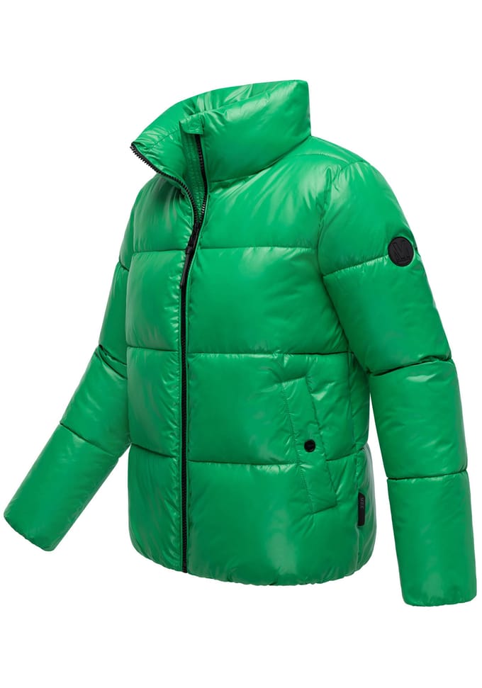 Marikoo dames winterjas Hazalee in puffer-stijl met glanzende look