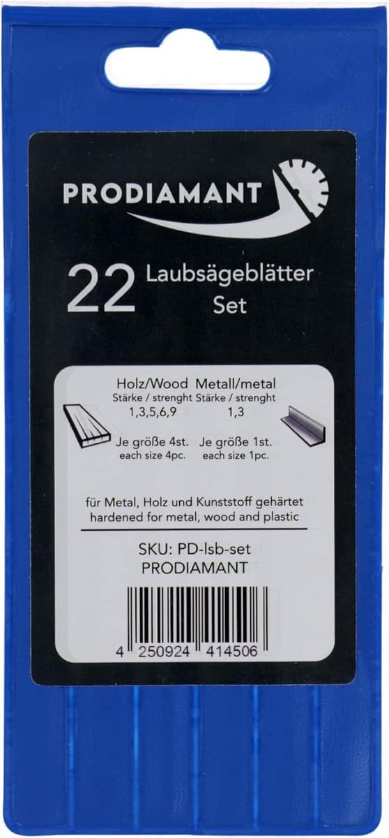 Figuurzaagbladen Set Hout en Metaal 130 mm Duits Kwaliteit