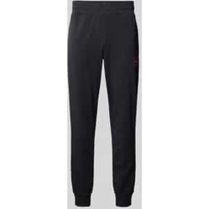Slim fit sweatpants met labelpatch, model 'Laze'