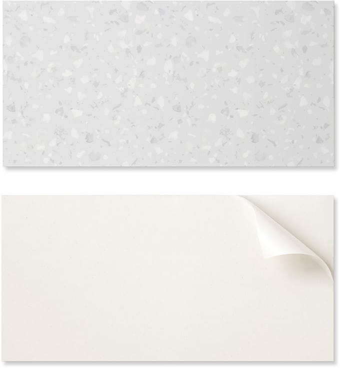 Zelfklevend PVC-eetkamerpaneel met afbeelding, 100x50 cm, abstract terrazzo-patroon