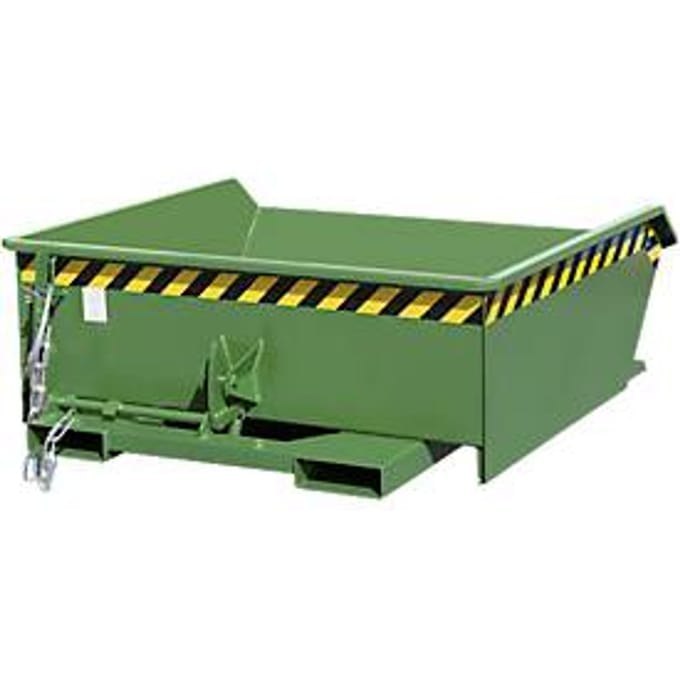 Kiepbak Bauer Mini type MGU 460, laag model, 460 l inhoud, groen