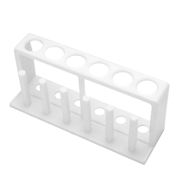 6 Gaten 6 Kolommen Plastic Wit Reageerbuisrek Houder Standaard Laboratoriumbenodigdheden white