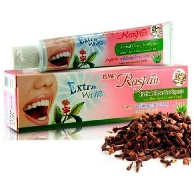 Tandpasta - Isme Rasyan Extra Wit - Kruidnagel - Aloë vera - Witmakend effect (100g)