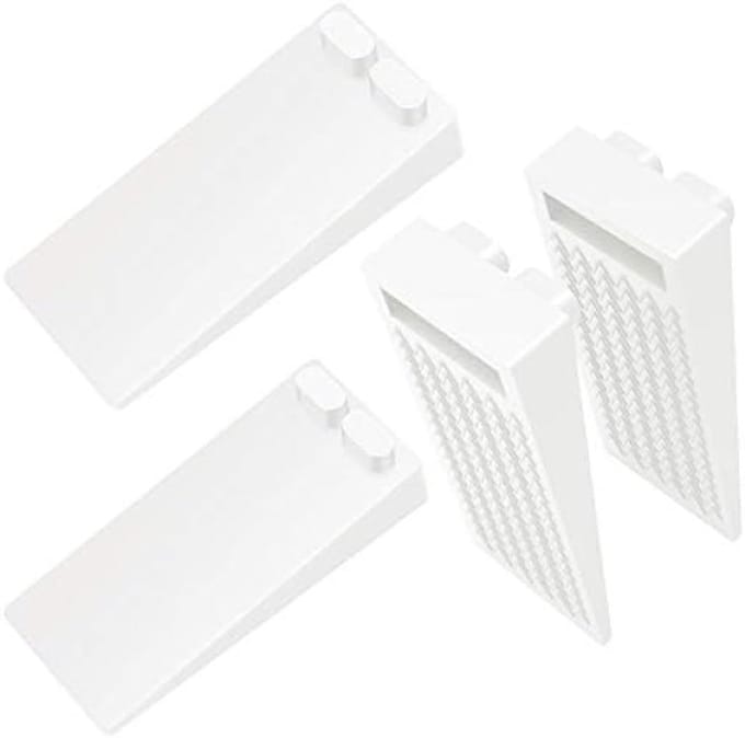 Set van 4 rubberen deurstoppers - antislip, verstelbaar, geschikt voor harde vloeren