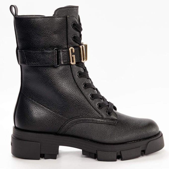 Guess Madox Veterschoenen Hoog - Zwart - Maat 37