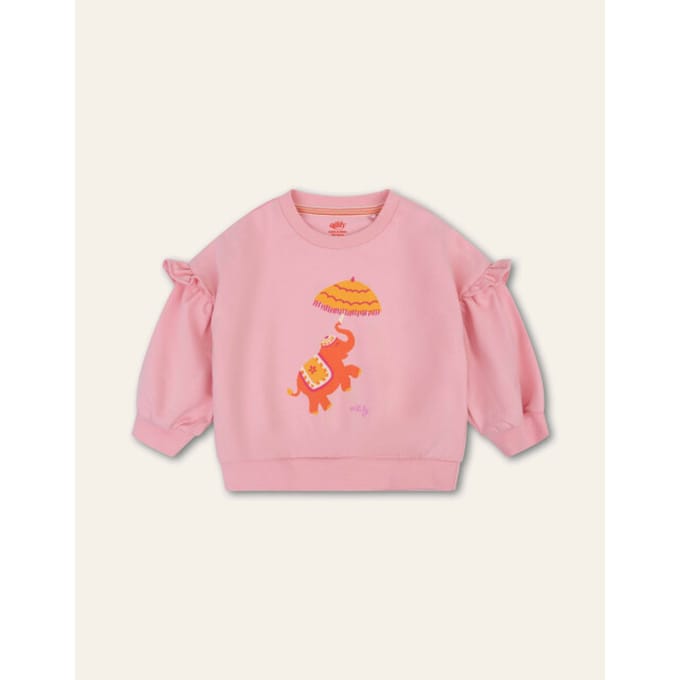 Oilily Hibiscus Sweater- maat122/7yr Candy Roze