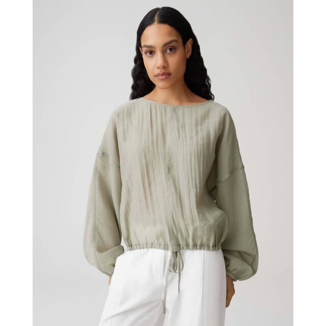 Blouse met overlappende schouders model 'Filla'