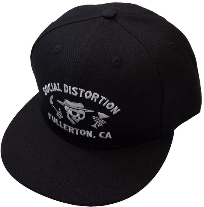 Social Distortion - Fullerton Skelly Snapback Pet - Zwart