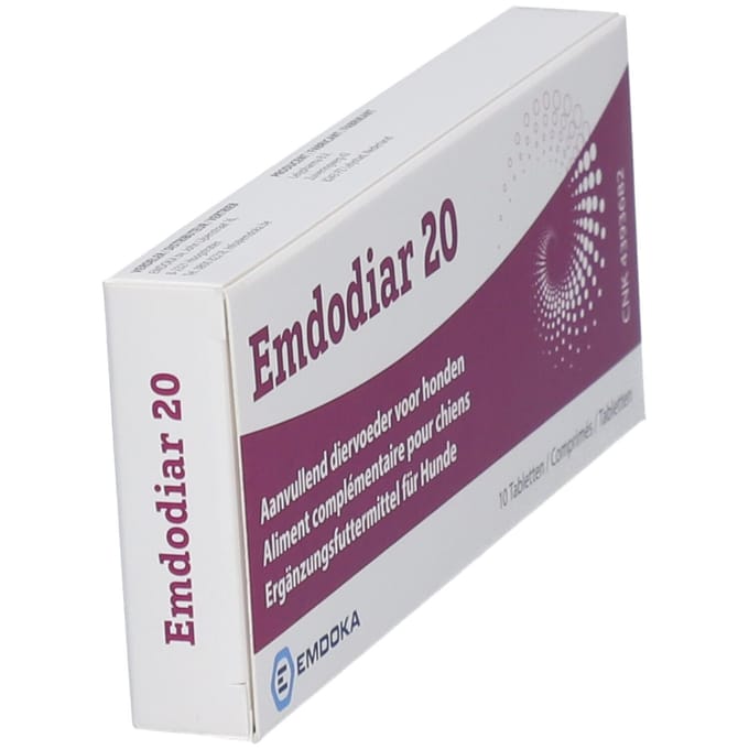 Emdodiar 20 Aanvullend Diervoeder Hond10 Tabletten
