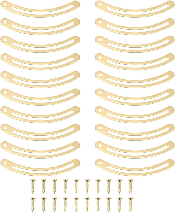 Dailygoody - Box Deck Support Hinge - Retro - Recurved Lid Stay Hinges - Screw Curved Support Bar - Hardware - Cabinets Jewelry Boxes - Hinges - Gesch