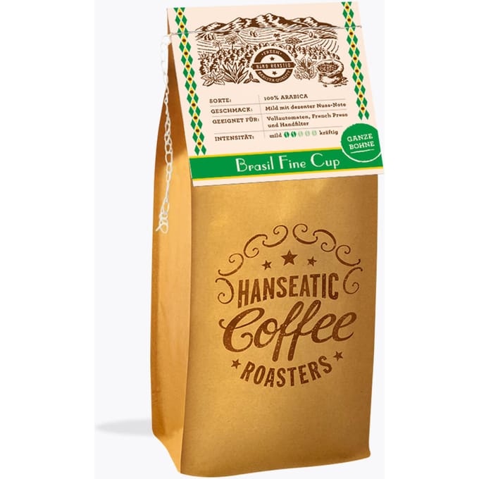 Hanseatic Coffee Roasters Brasil Fine Cup 250g gemalen