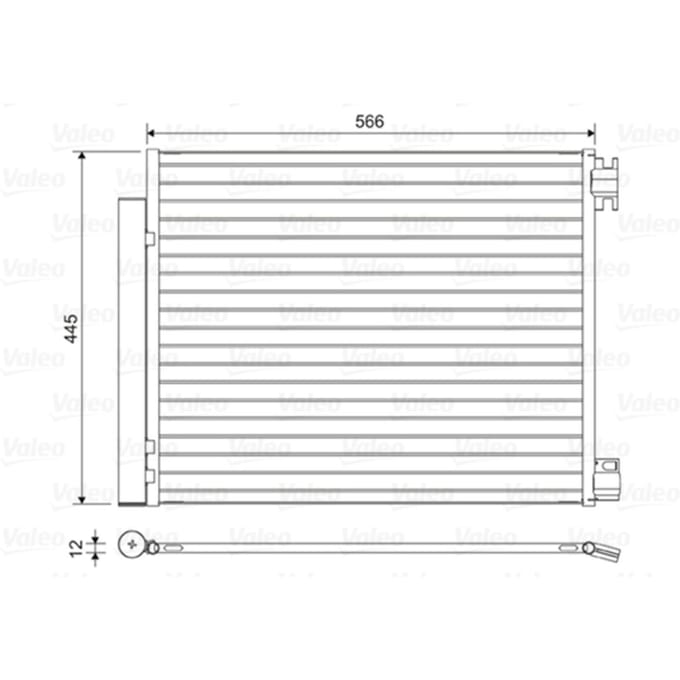 Condensator, airconditioning VALEO 822569