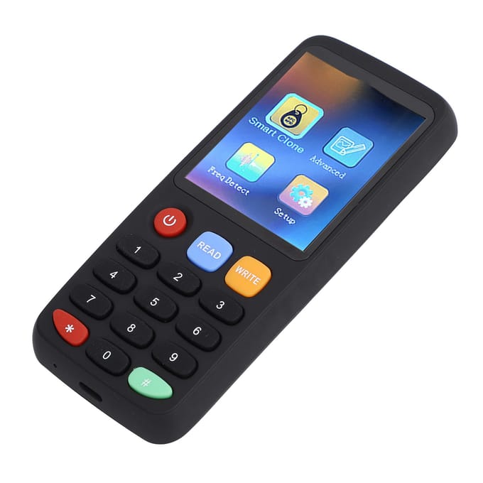 IC ID-kopiëren met 5 stuks IC NFC-kaarten 5 stuks ID-sleutelhangers Type C-interface 400 mAh-batterij Chinees en blue