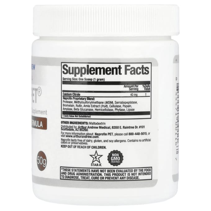 Neprofin Pet, Veterinaire Enzymformule, 50G white