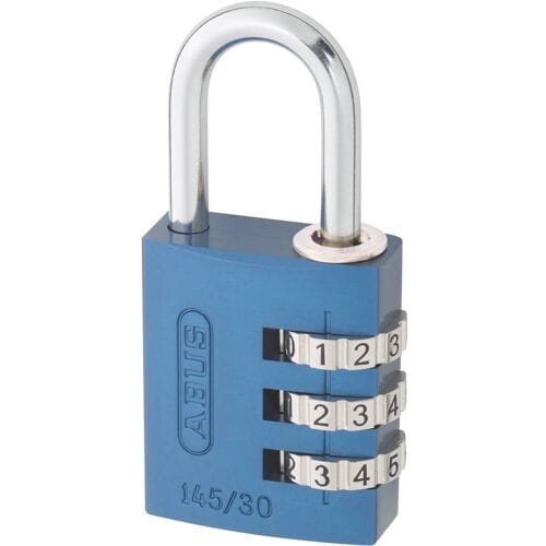 ABUS ABVS46614 Hangslot 31.5 mm Blauw Cijferslot