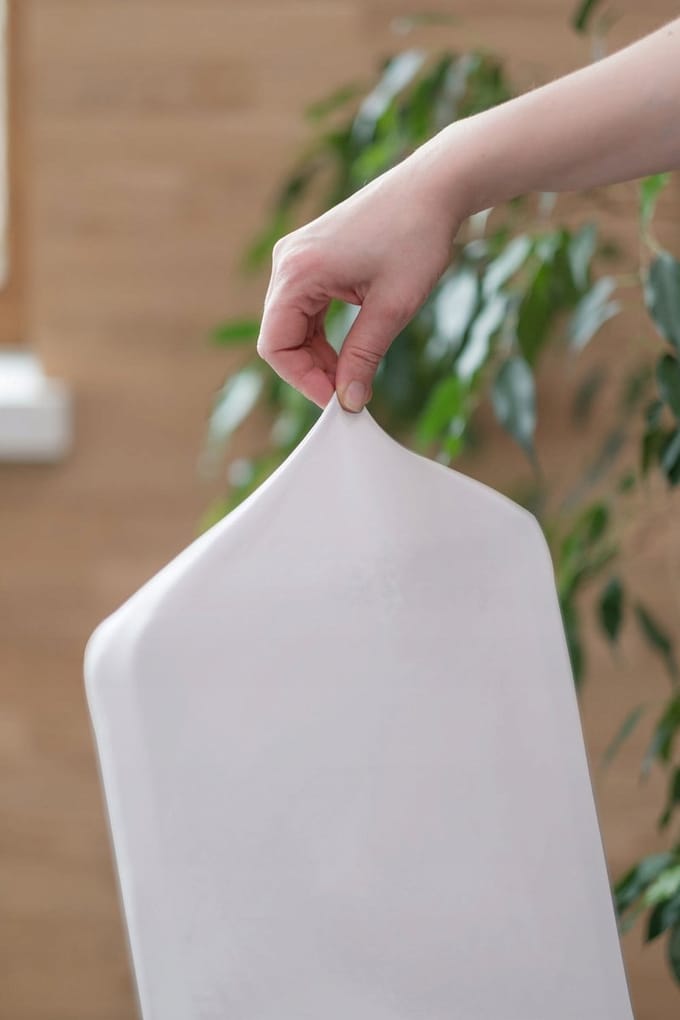 Universele Stoelhoes Wit Glad Elastiek - Vernieuw en Interieur