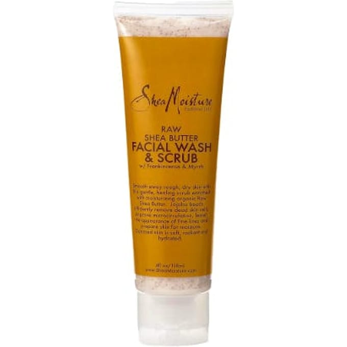 SheaMoisture Face Scrub - Raw Shea Butter Facial Wash & Scrub