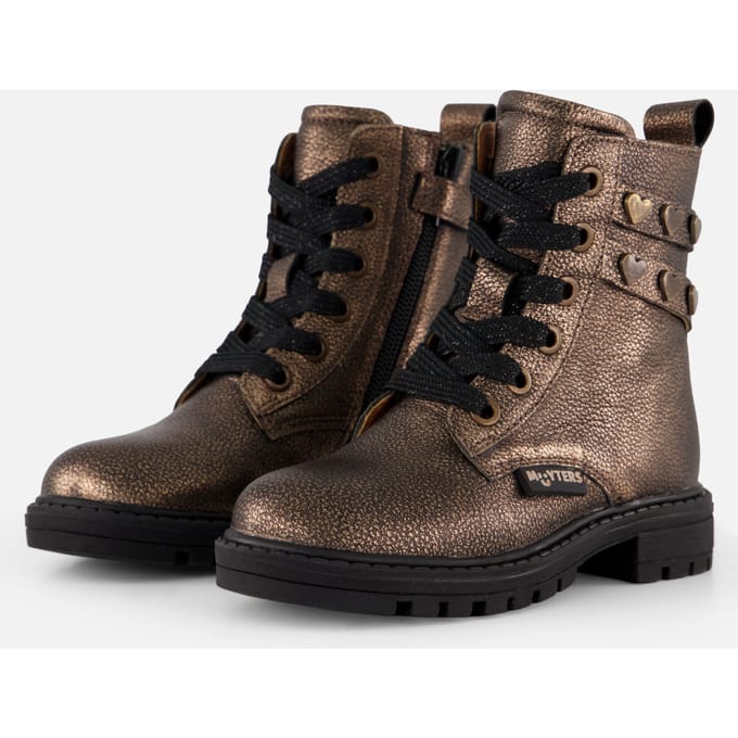 Muyters Muyters Veterboots goud Leer