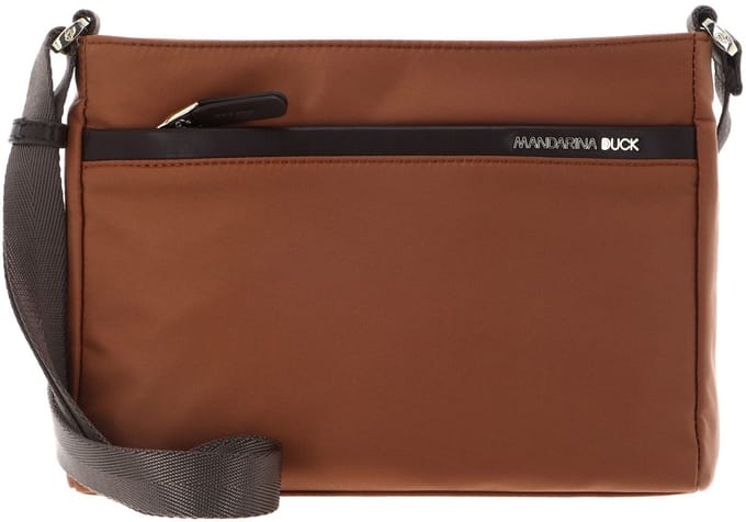 MANDARINA DUCK schoudertas Hunter Crossover Pecan Nut terracotta