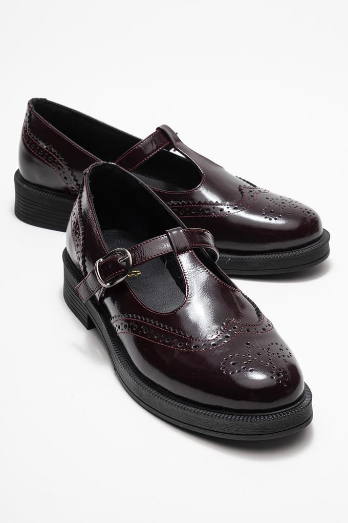 Janney Leren Band Loafers