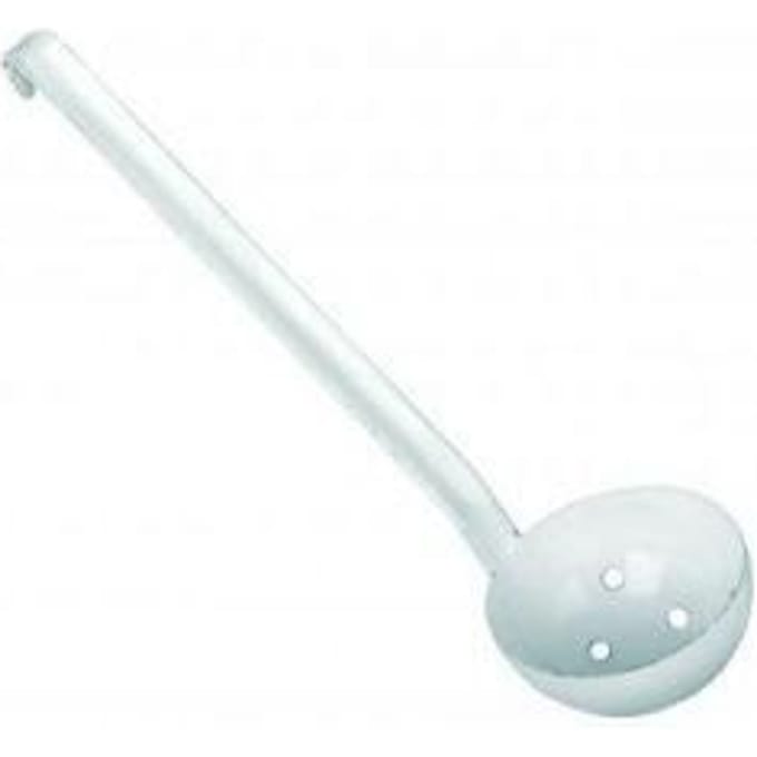 Olijflepel - Merk onbekend - Emaille - Diameter 8 cm - Vaatwasserbestendig