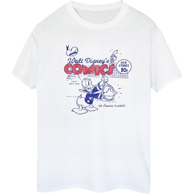 Disney Dames/Dames Donald Duck Comics Katoenen Vriendje T-shirt (Wit)