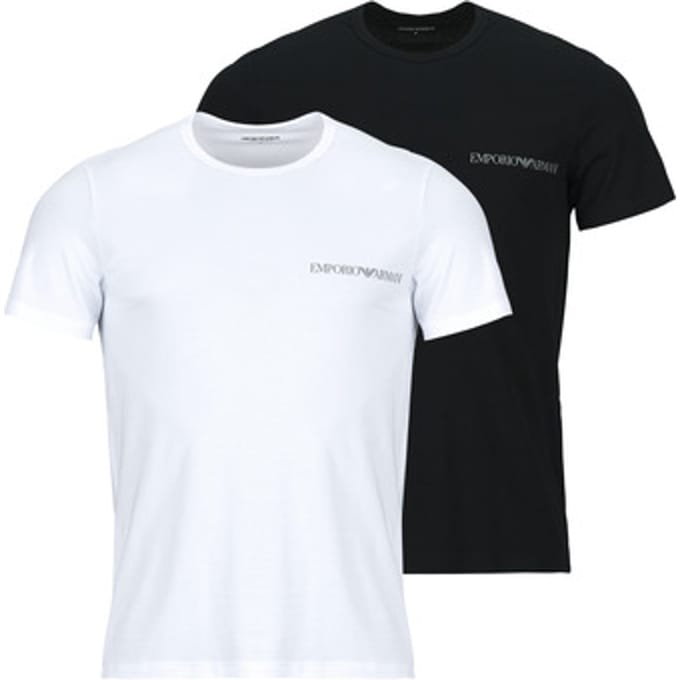 Emporio Armani Core Logoband Crew Neck Shirt Heren (2-pack) - Maat M