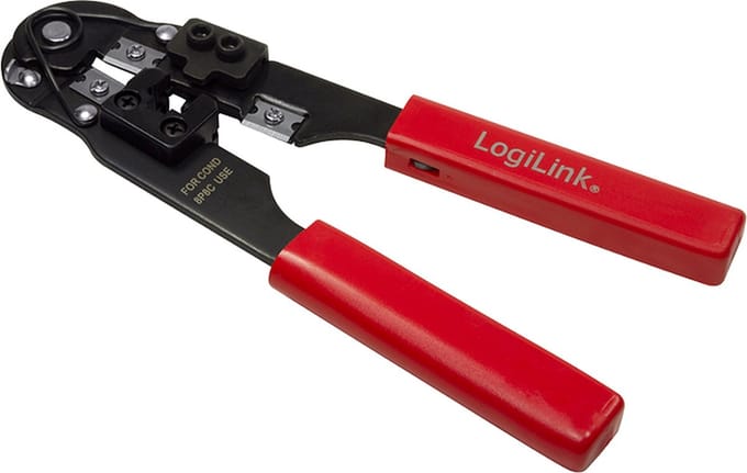 LogiLink Krimptang voor RJ45 CAT5/CAT6/CAT6A modulaire stekker met snijder