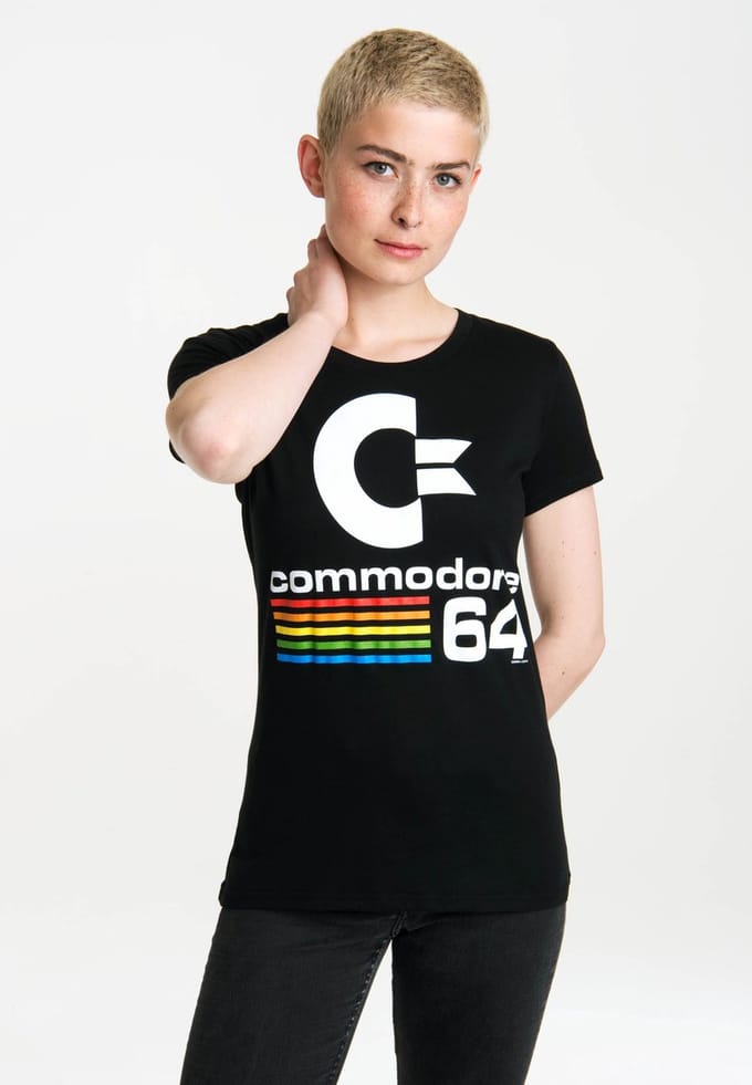Logoshirt T-Shirt Commodore C64 Logo